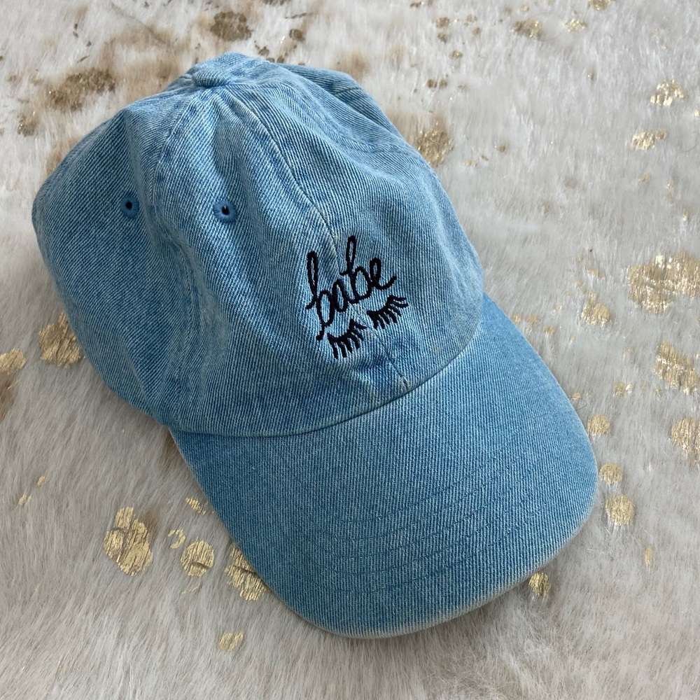 Super Cute Babe Denim Baseball Hat 💖